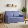 vidaXL Sofa dwuosobowa Niebieski dżins 130 x 81 x 82 cm tkanina