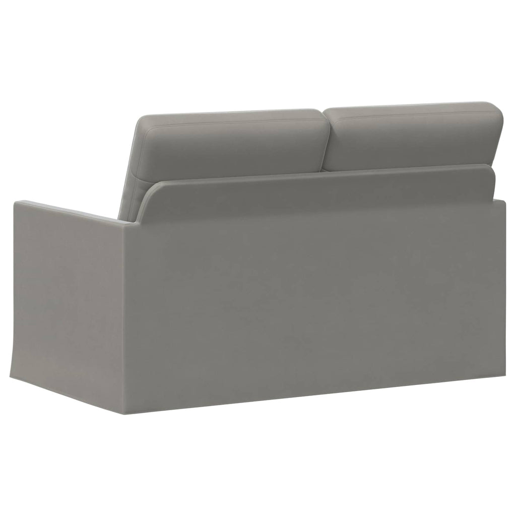 vidaXL Sofa dwuosobowa jasnoszary 130 x 81 x 82 cm Welur