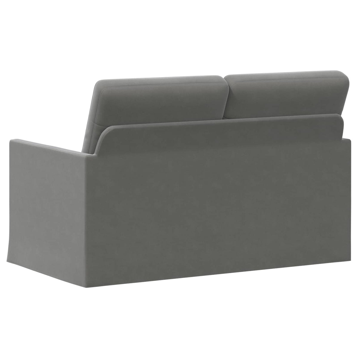 vidaXL Sofa dwuosobowa ciemnoszary 130 x 81 x 82 cm Welur