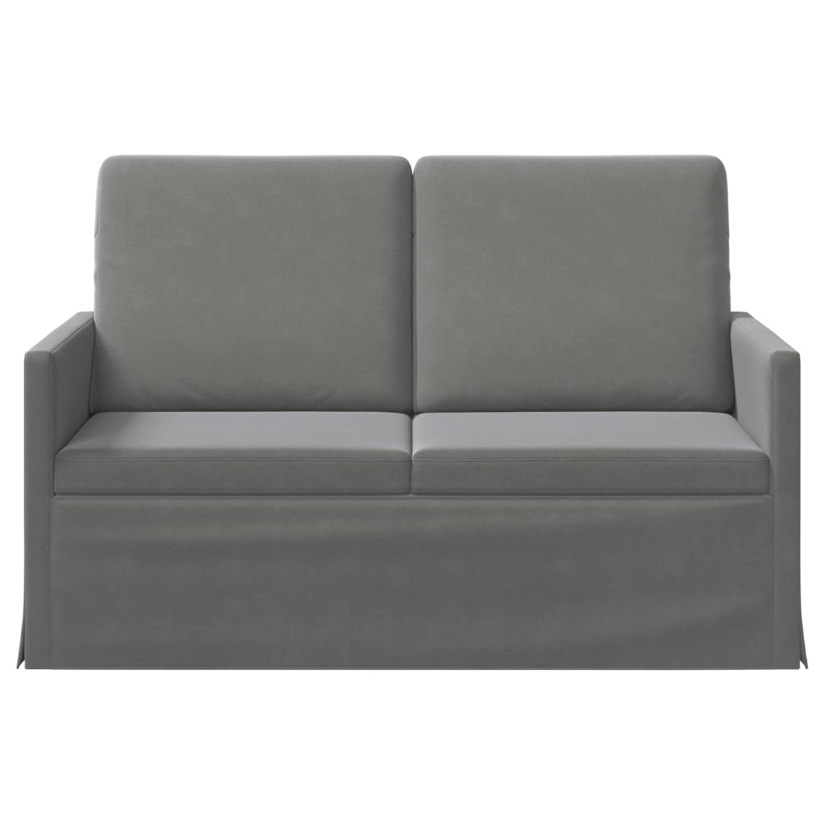 vidaXL Sofa dwuosobowa ciemnoszary 130 x 81 x 82 cm Welur