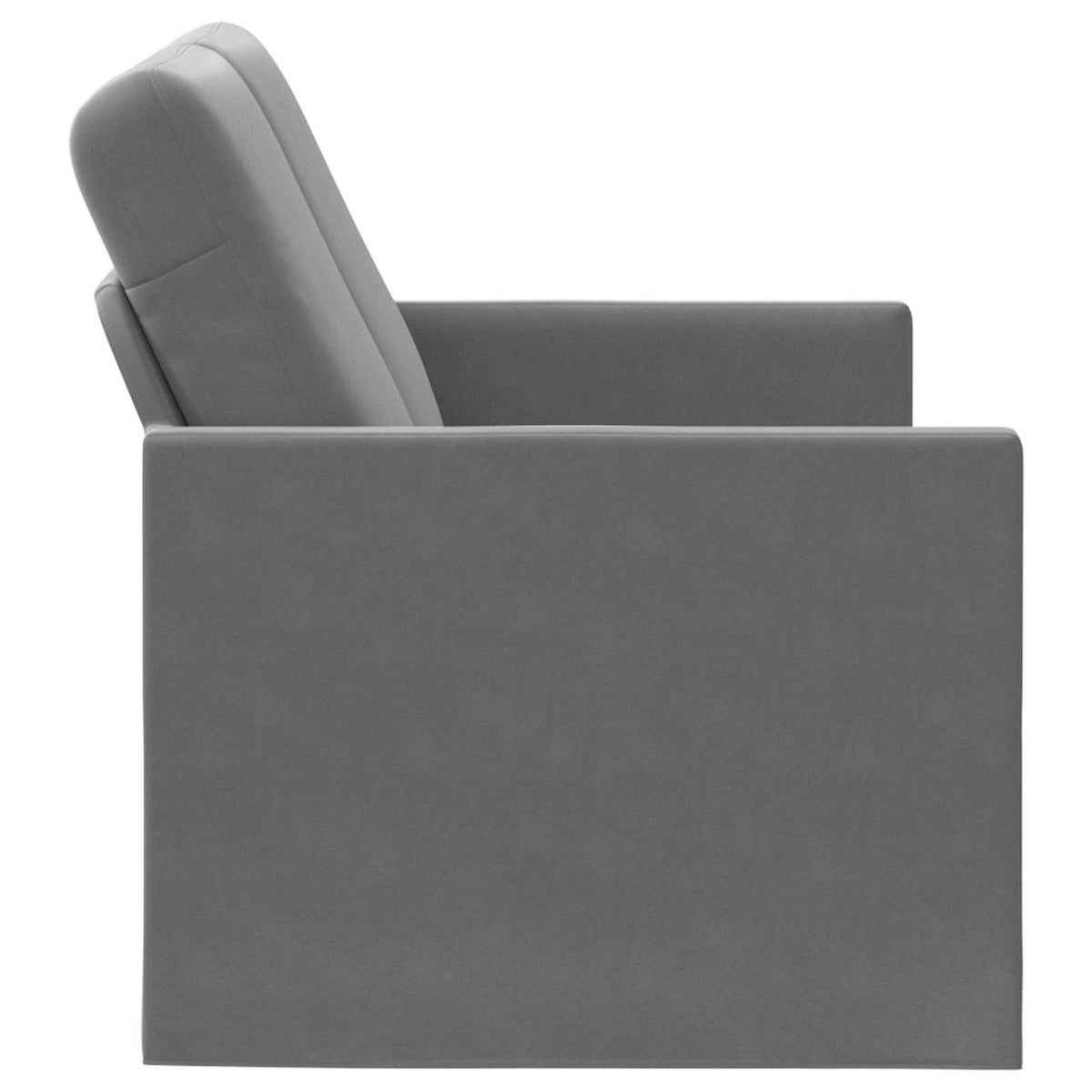 vidaXL Sofa dwuosobowa ciemnoszary 130 x 81 x 82 cm Welur
