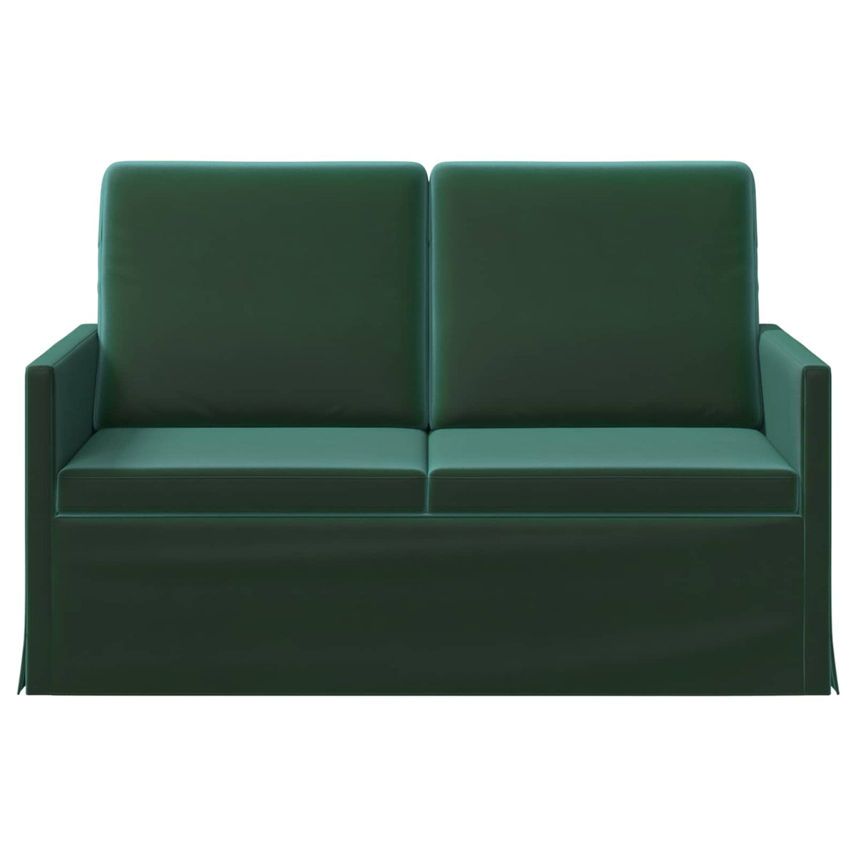 vidaXL Sofa dwuosobowa Ciemnozielony 130 x 81 x 82 cm Welur