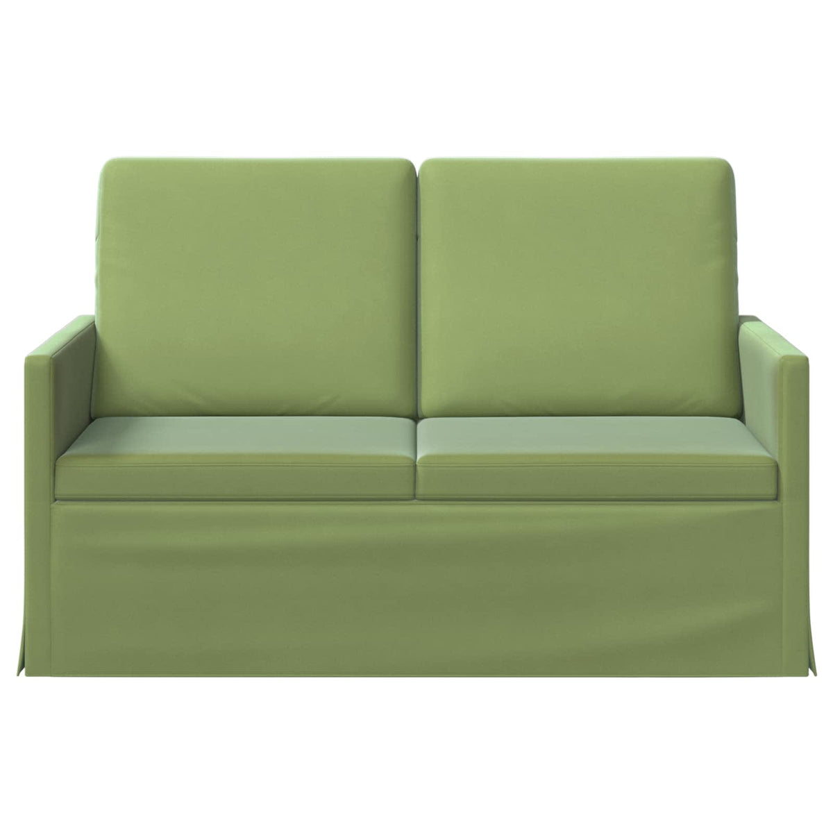 vidaXL Sofa dwuosobowa Jasnozielony 130 x 81 x 82 cm Welur