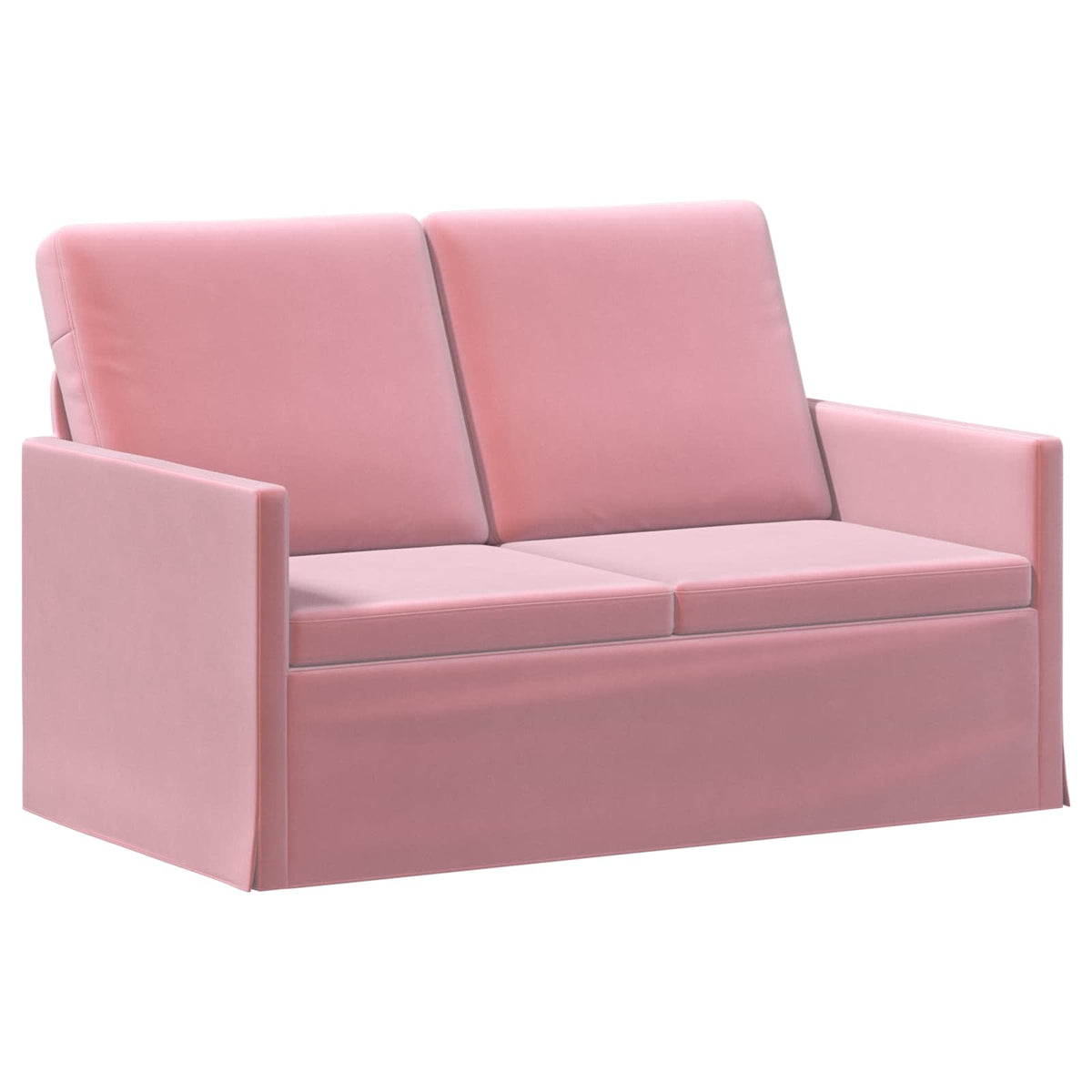 vidaXL Sofa dwuosobowa różowy 130 x 81 x 82 cm Welur