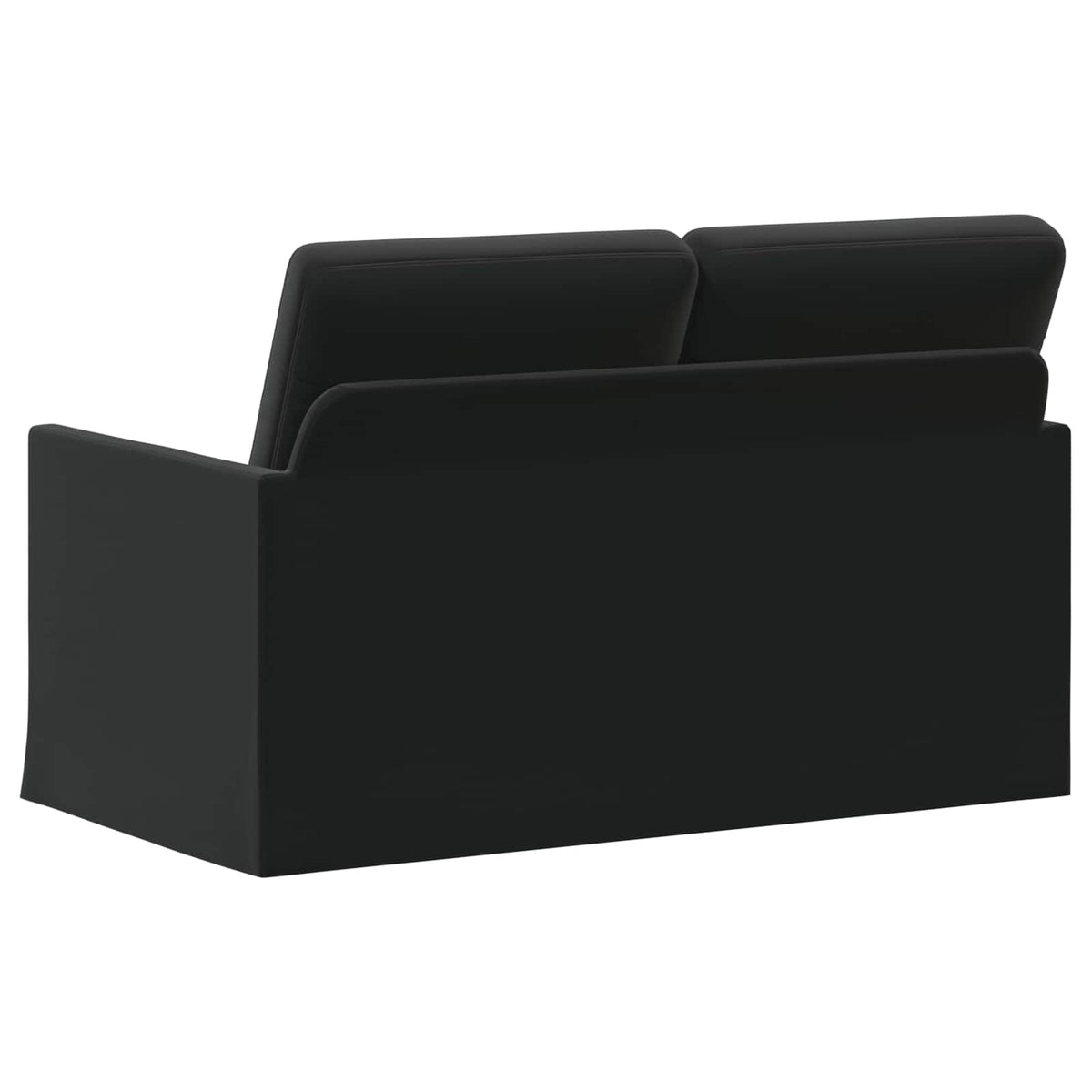 vidaXL Sofa dwuosobowa Czarny 130 x 81 x 82 cm Welur