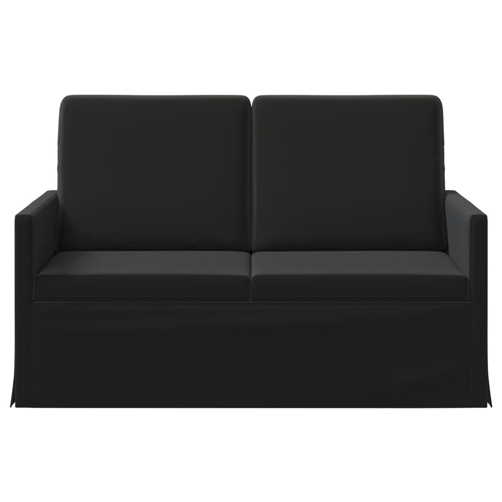 vidaXL Sofa dwuosobowa Czarny 130 x 81 x 82 cm Welur