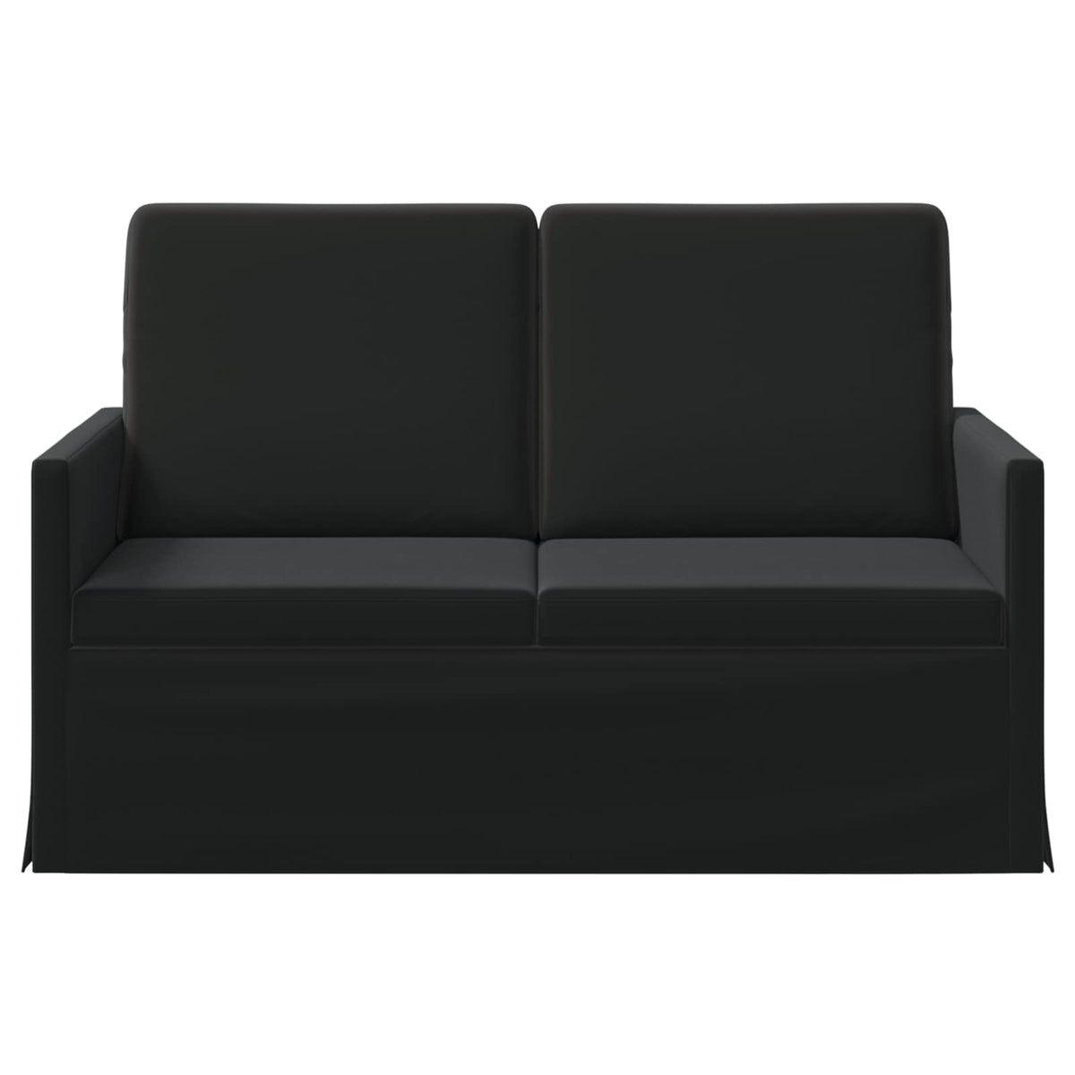 vidaXL Sofa dwuosobowa Czarny 130 x 81 x 82 cm Welur