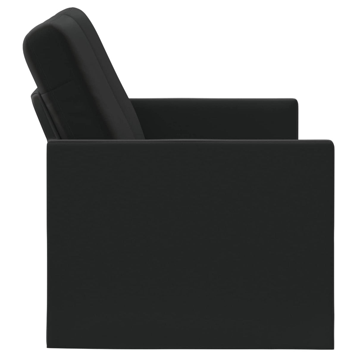 vidaXL Sofa dwuosobowa Czarny 130 x 81 x 82 cm Welur