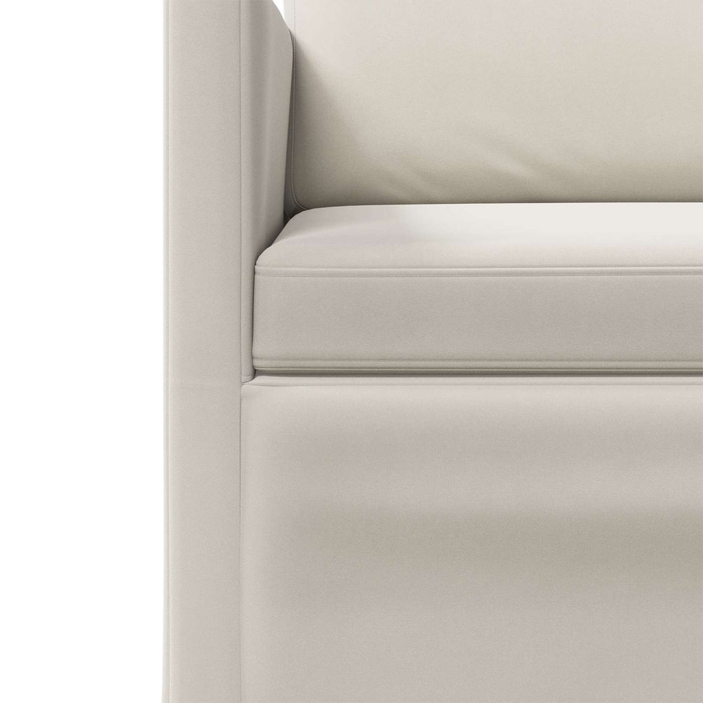vidaXL Sofa dwuosobowa kremowy 130 x 81 x 82 cm Welur