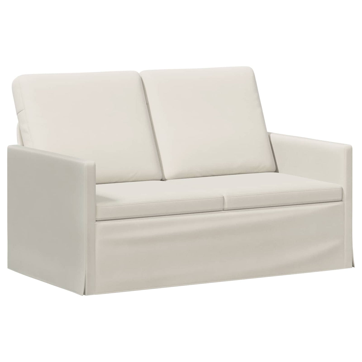 vidaXL Sofa dwuosobowa kremowy 130 x 81 x 82 cm Welur