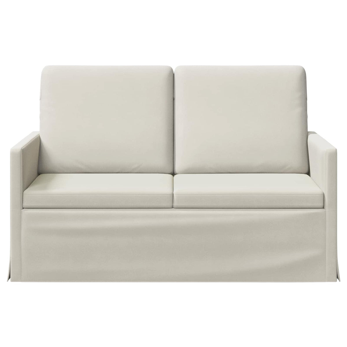 vidaXL Sofa dwuosobowa kremowy 130 x 81 x 82 cm Welur