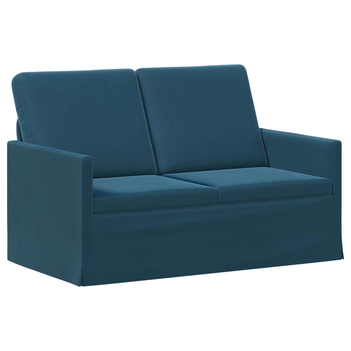 vidaXL Sofa dwuosobowa niebieski 130 x 81 x 82 cm Welur