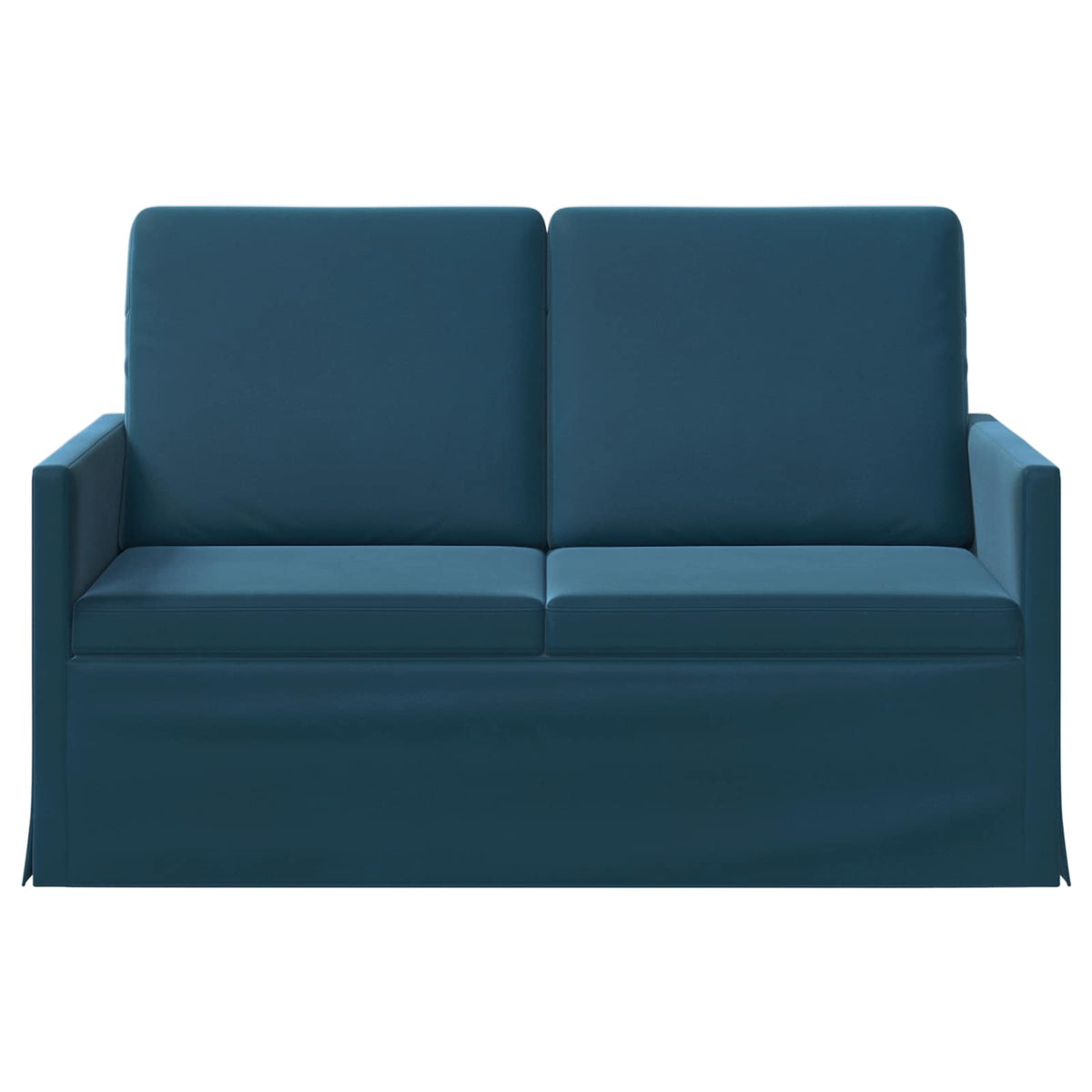 vidaXL Sofa dwuosobowa niebieski 130 x 81 x 82 cm Welur