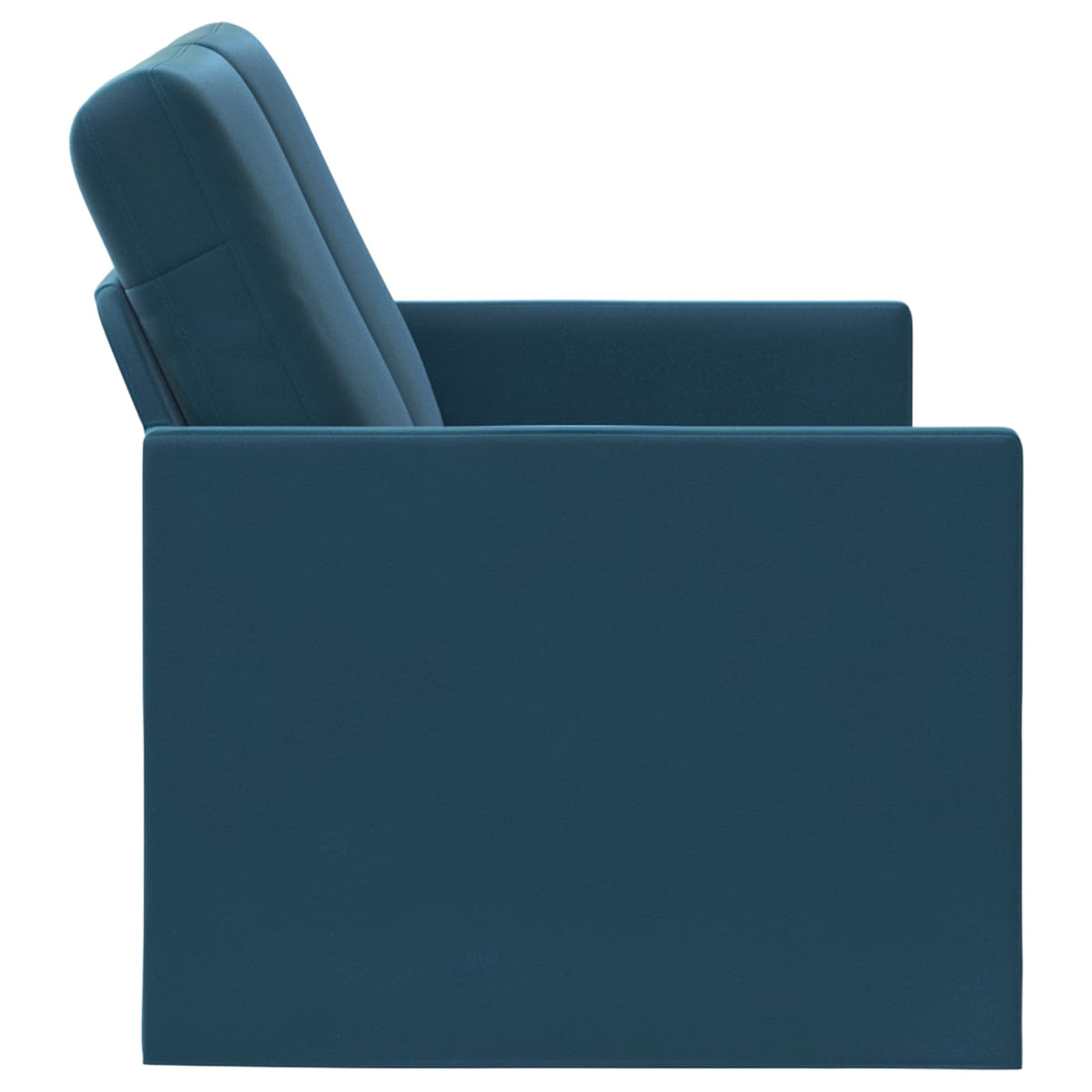 vidaXL Sofa dwuosobowa niebieski 130 x 81 x 82 cm Welur