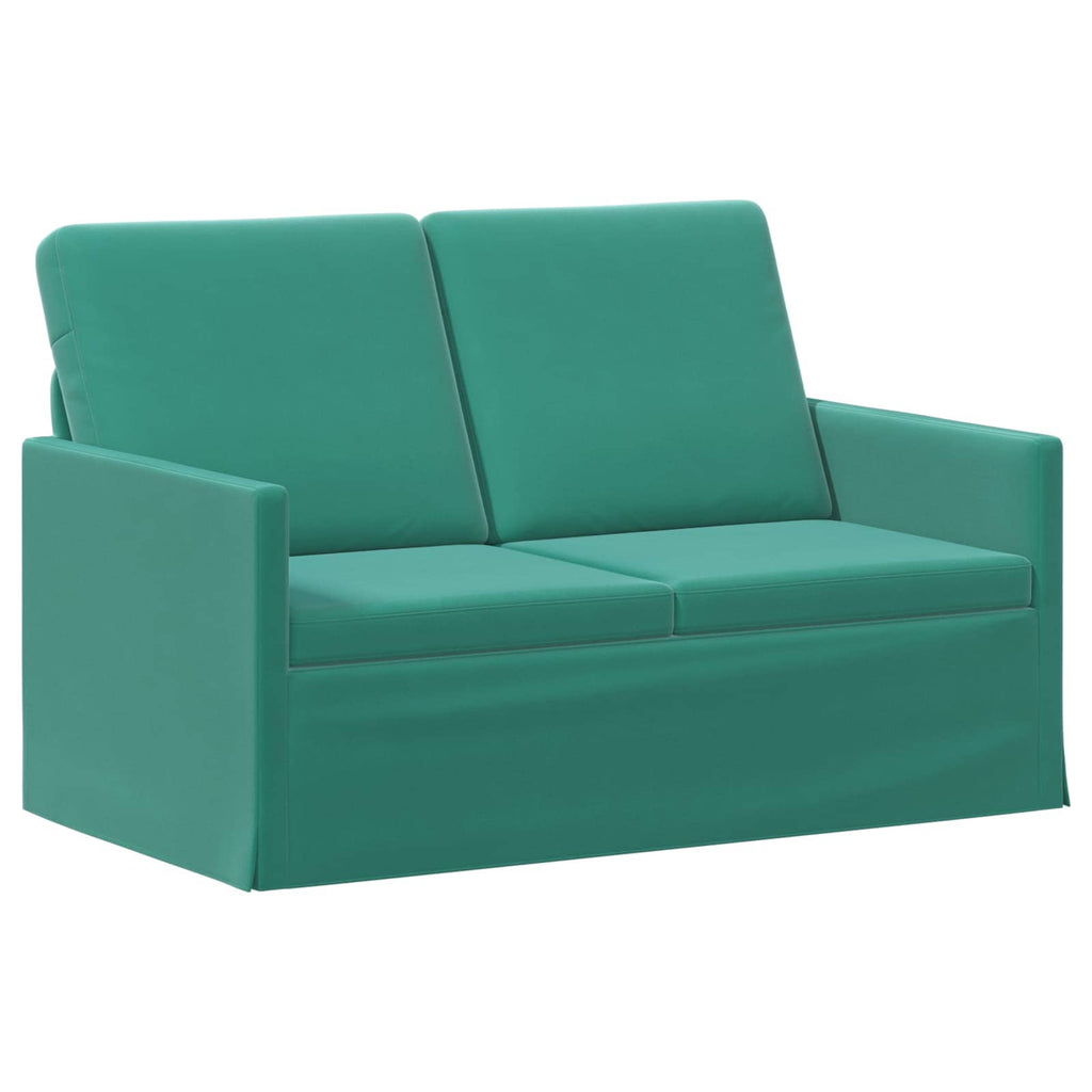 vidaXL Sofa dwuosobowa Turkusowy 130 x 81 x 82 cm Welur