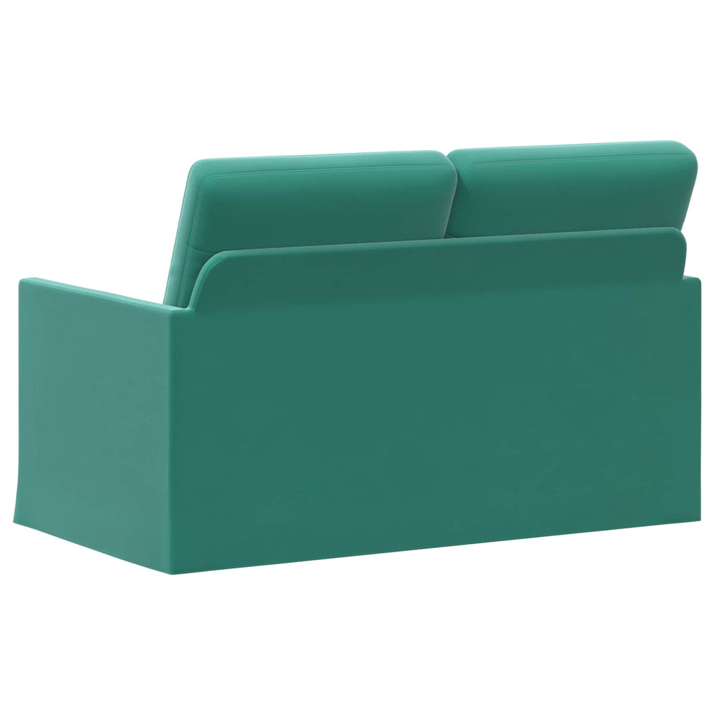 vidaXL Sofa dwuosobowa Turkusowy 130 x 81 x 82 cm Welur
