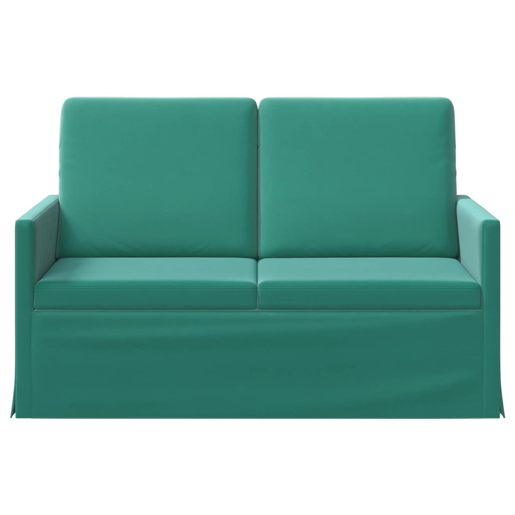 vidaXL Sofa dwuosobowa Turkusowy 130 x 81 x 82 cm Welur