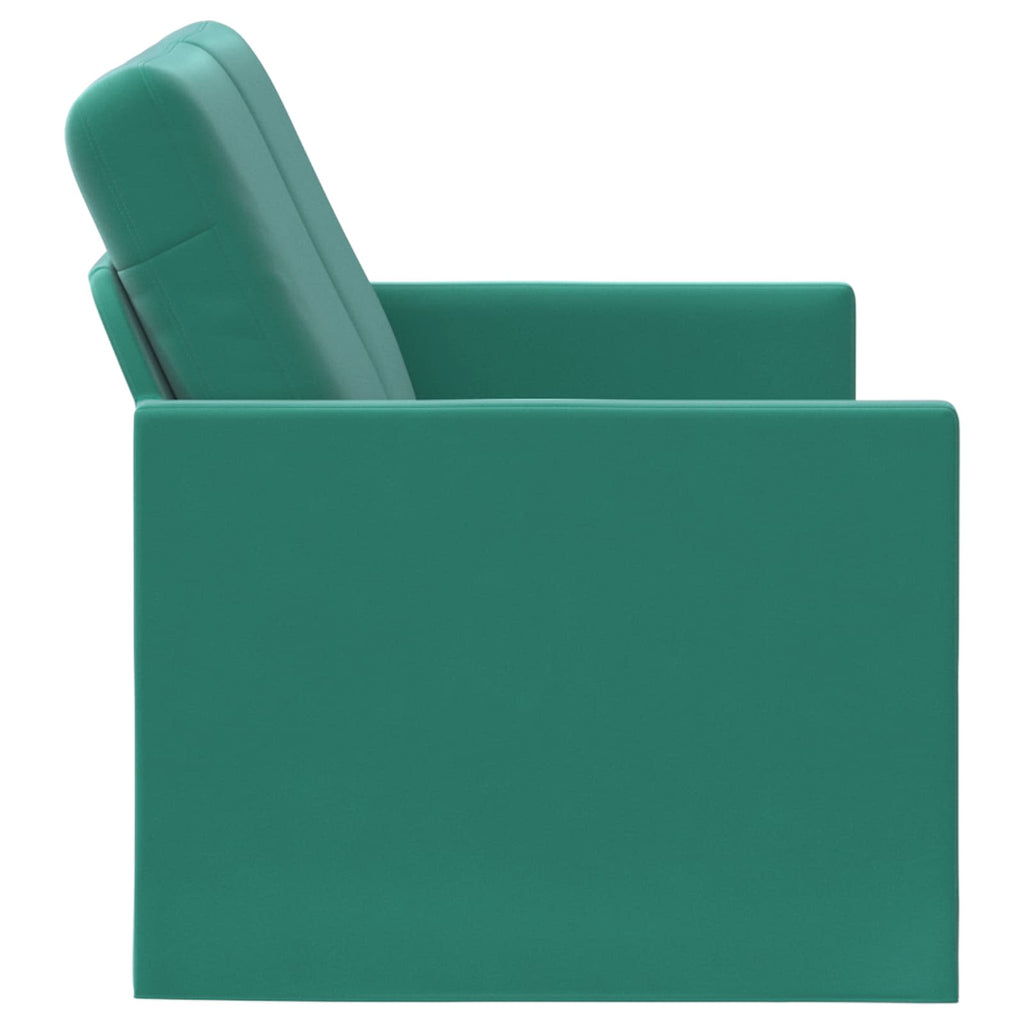 vidaXL Sofa dwuosobowa Turkusowy 130 x 81 x 82 cm Welur