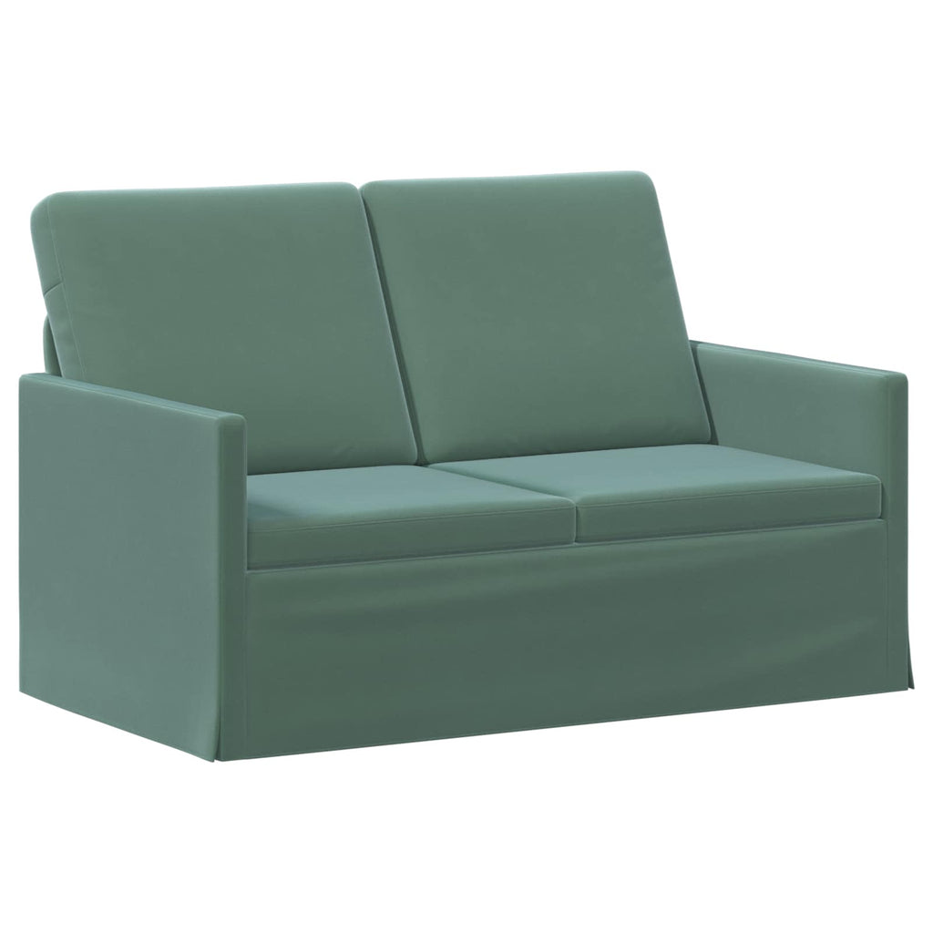 vidaXL Sofa dwuosobowa Zielony morski 130 x 81 x 82 cm Welur