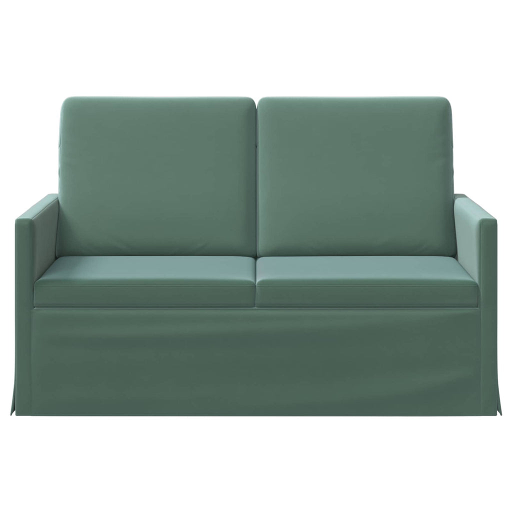 vidaXL Sofa dwuosobowa Zielony morski 130 x 81 x 82 cm Welur