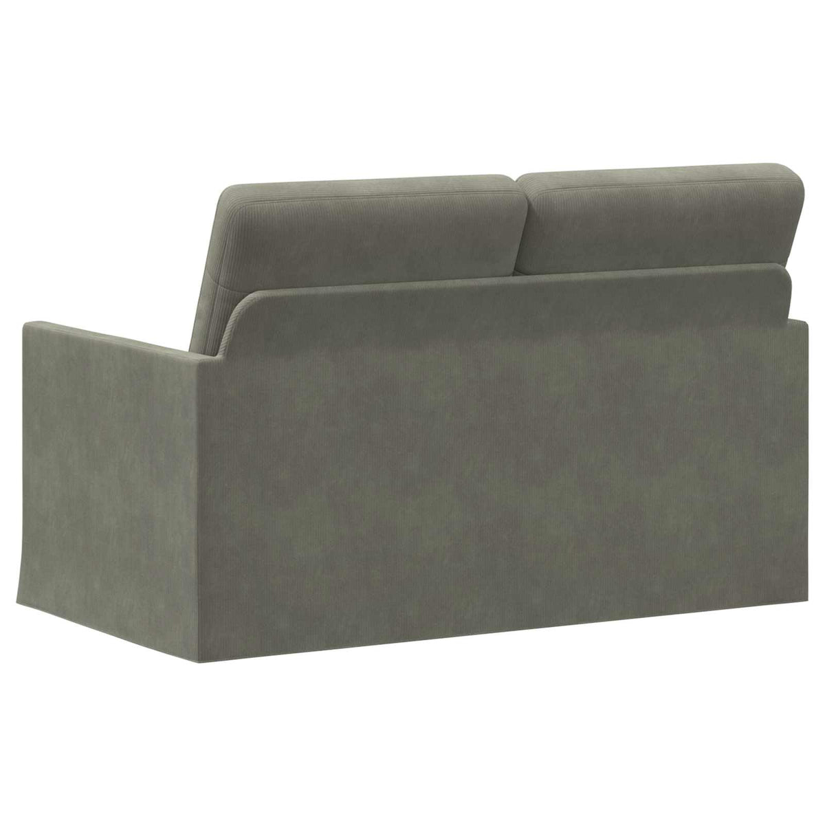 vidaXL Sofa dwuosobowa jasnoszary 130 x 81 x 82 cm Tkanina sztruksowa