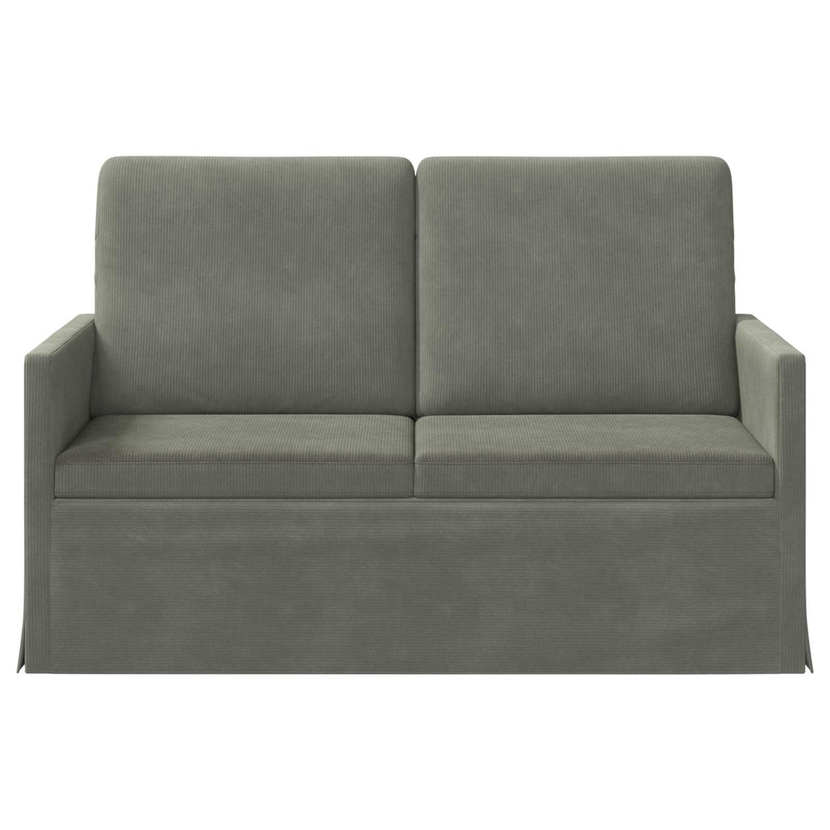 vidaXL Sofa dwuosobowa jasnoszary 130 x 81 x 82 cm Tkanina sztruksowa