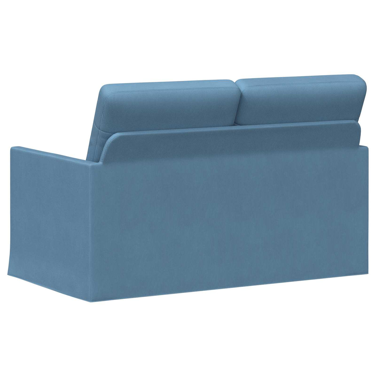 vidaXL Sofa dwuosobowa niebieski 130 x 81 x 82 cm Tkanina sztruksowa