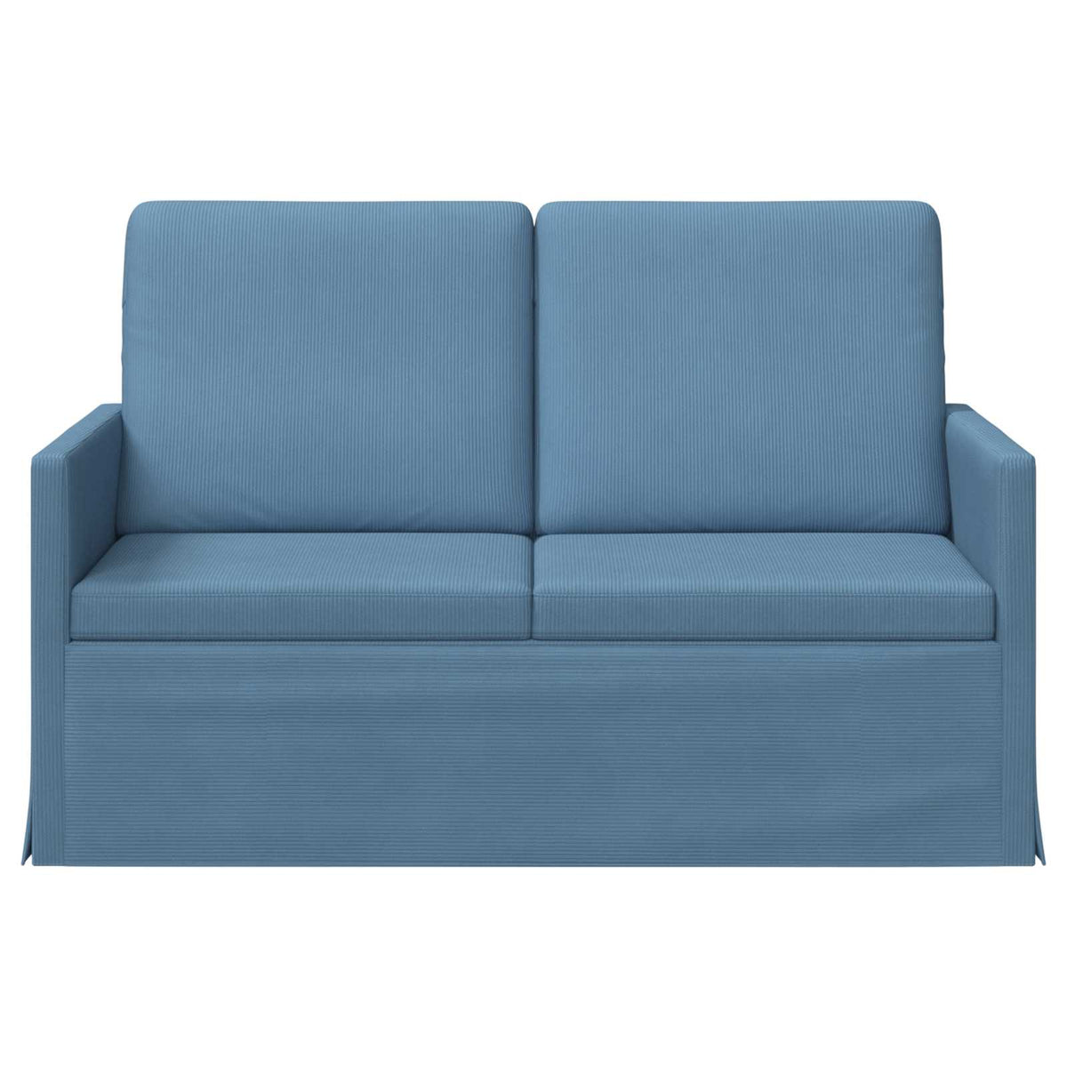 vidaXL Sofa dwuosobowa niebieski 130 x 81 x 82 cm Tkanina sztruksowa