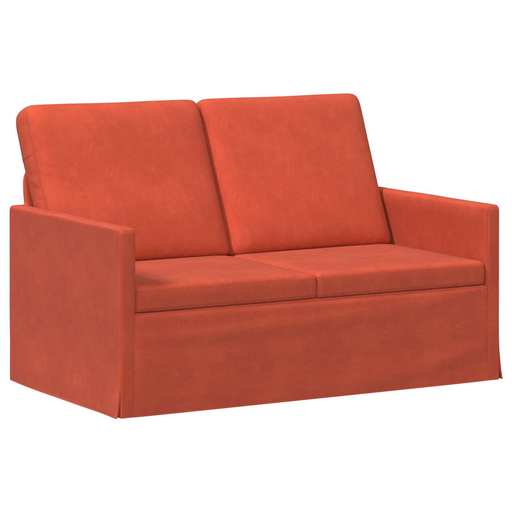 vidaXL Sofa dwuosobowa Czerwono-pomarańczowy 130 x 81 x 82 cm