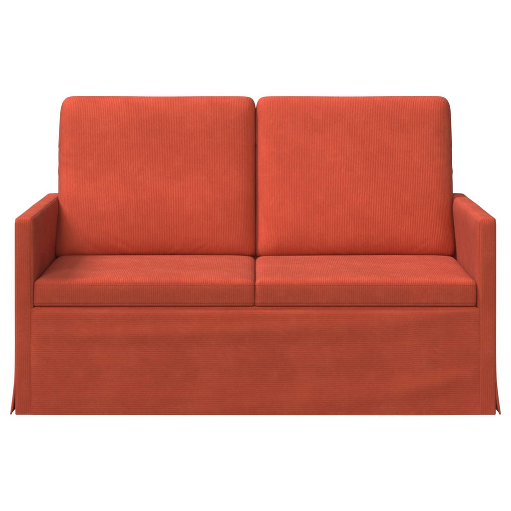 vidaXL Sofa dwuosobowa Czerwono-pomarańczowy 130 x 81 x 82 cm