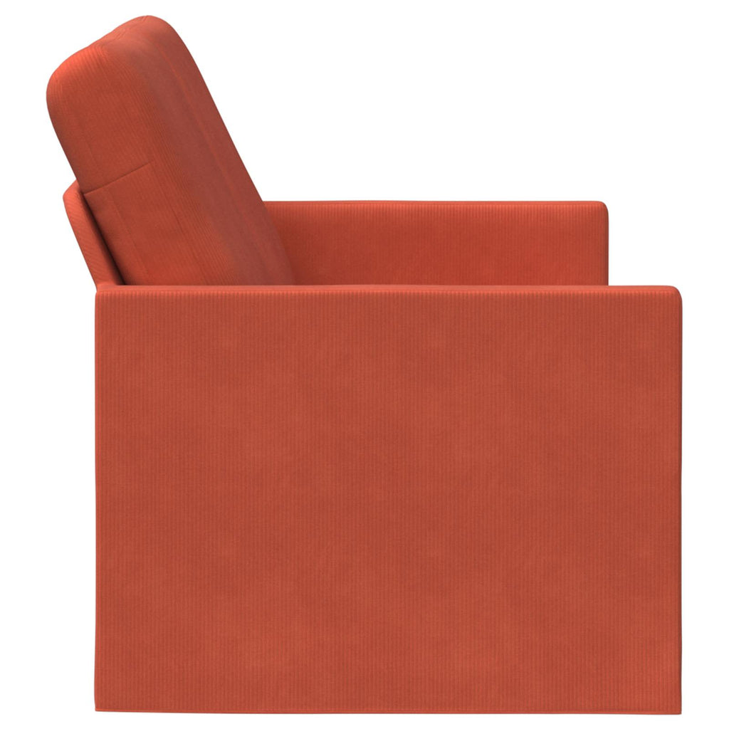 vidaXL Sofa dwuosobowa Czerwono-pomarańczowy 130 x 81 x 82 cm