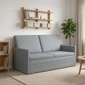 vidaXL Sofa dwuosobowa jasnoszary 150 x 81 x 82 cm tkanina