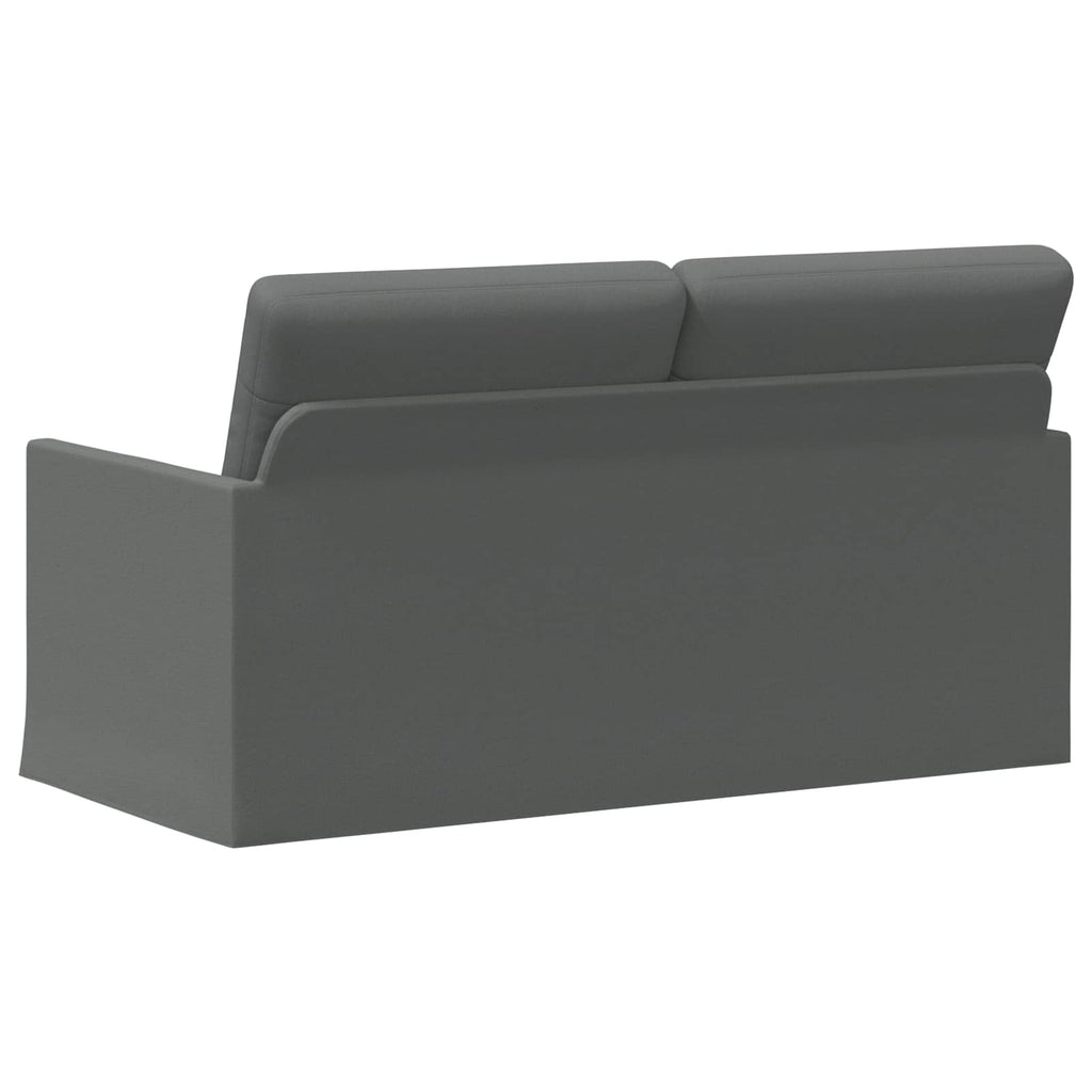 vidaXL Sofa dwuosobowa ciemnoszary 150 x 81 x 82 cm tkanina