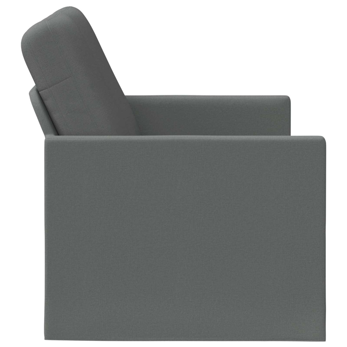 vidaXL Sofa dwuosobowa ciemnoszary 150 x 81 x 82 cm tkanina