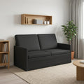 vidaXL Sofa dwuosobowa Czarny 150 x 81 x 82 cm tkanina