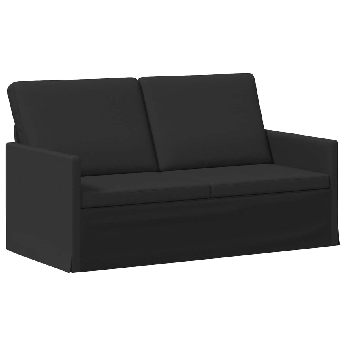 vidaXL Sofa dwuosobowa Czarny 150 x 81 x 82 cm tkanina