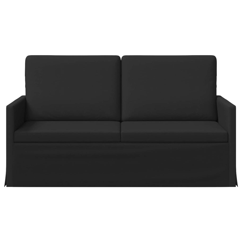vidaXL Sofa dwuosobowa Czarny 150 x 81 x 82 cm tkanina