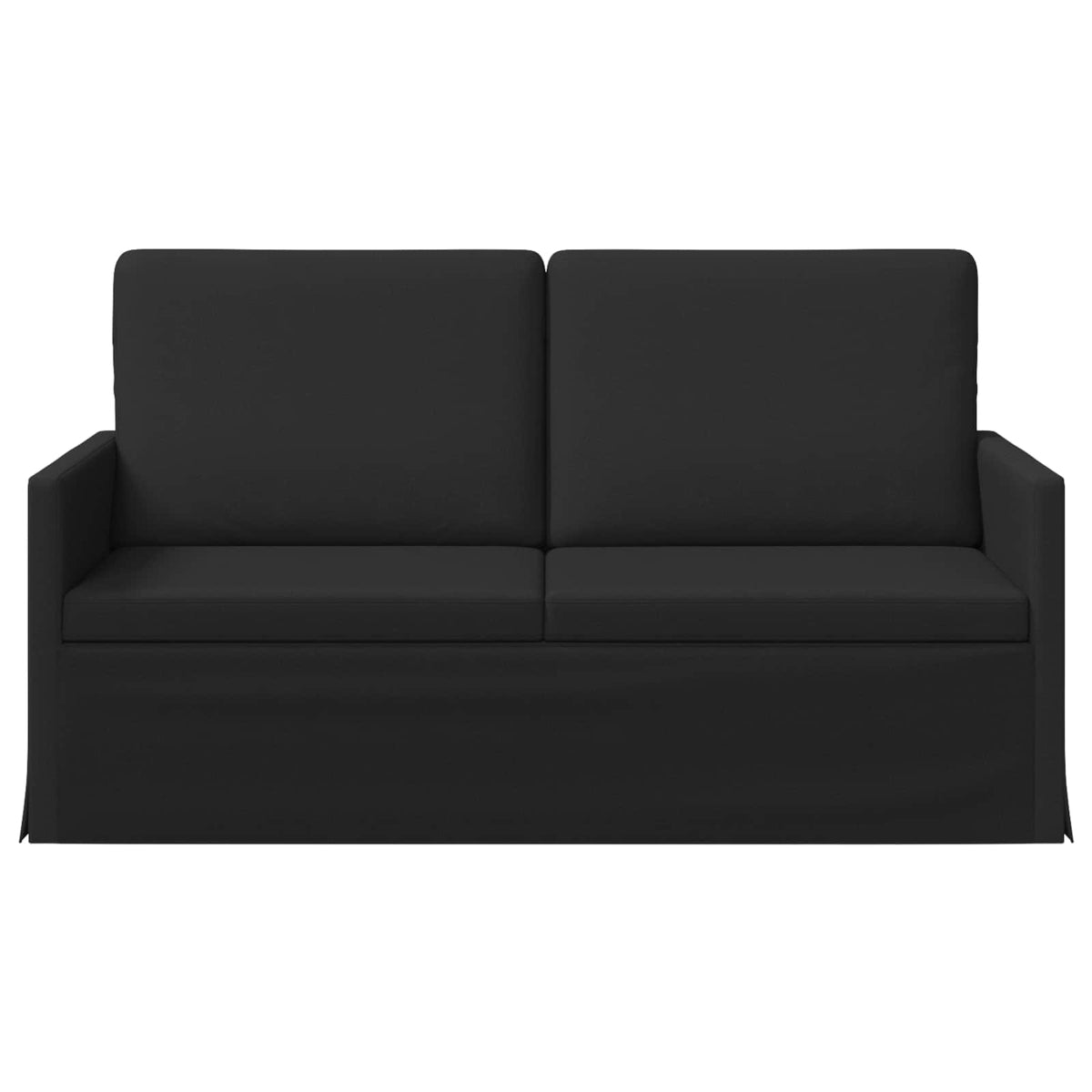 vidaXL Sofa dwuosobowa Czarny 150 x 81 x 82 cm tkanina