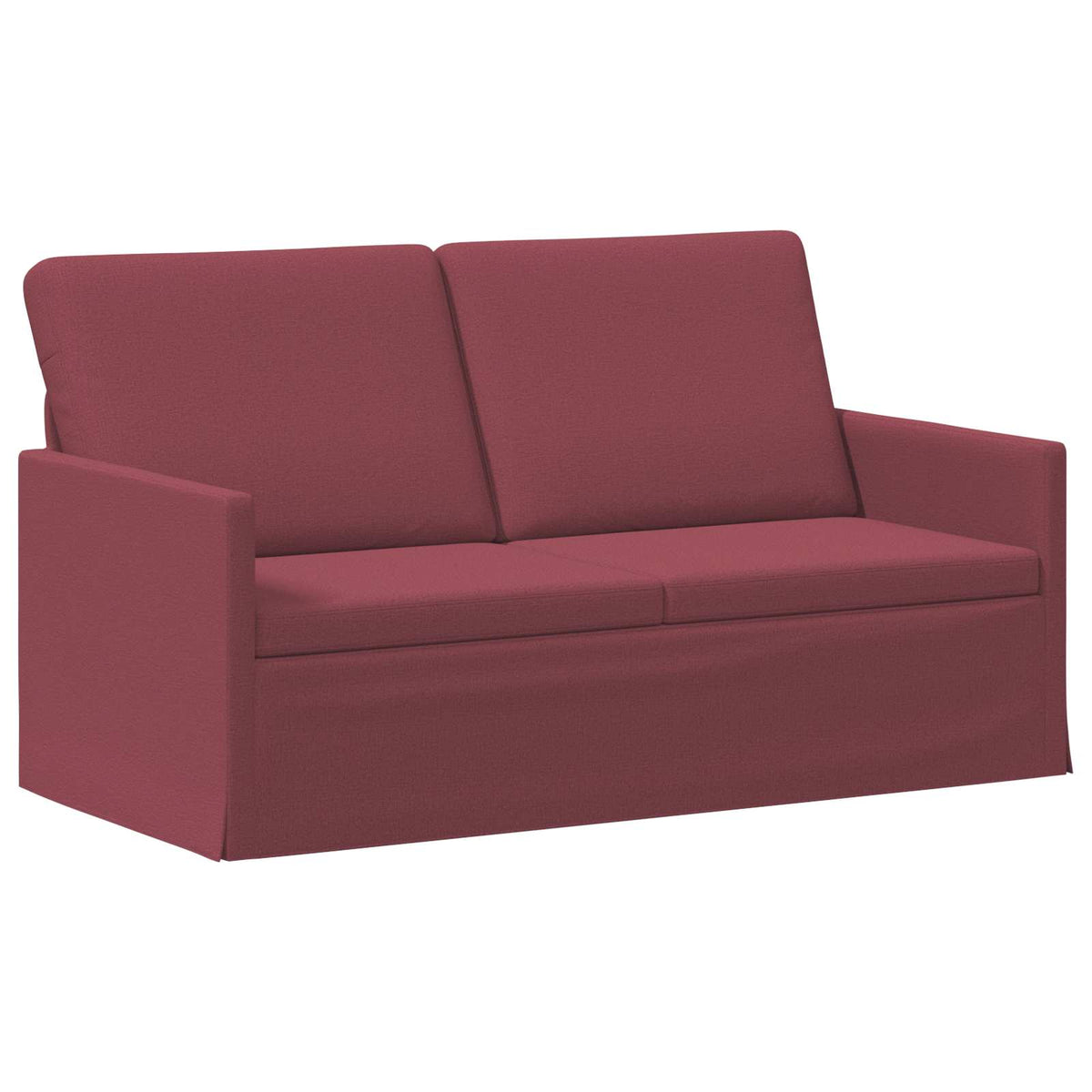 vidaXL Sofa dwuosobowa Czerwone wino 150 x 81 x 82 cm tkanina