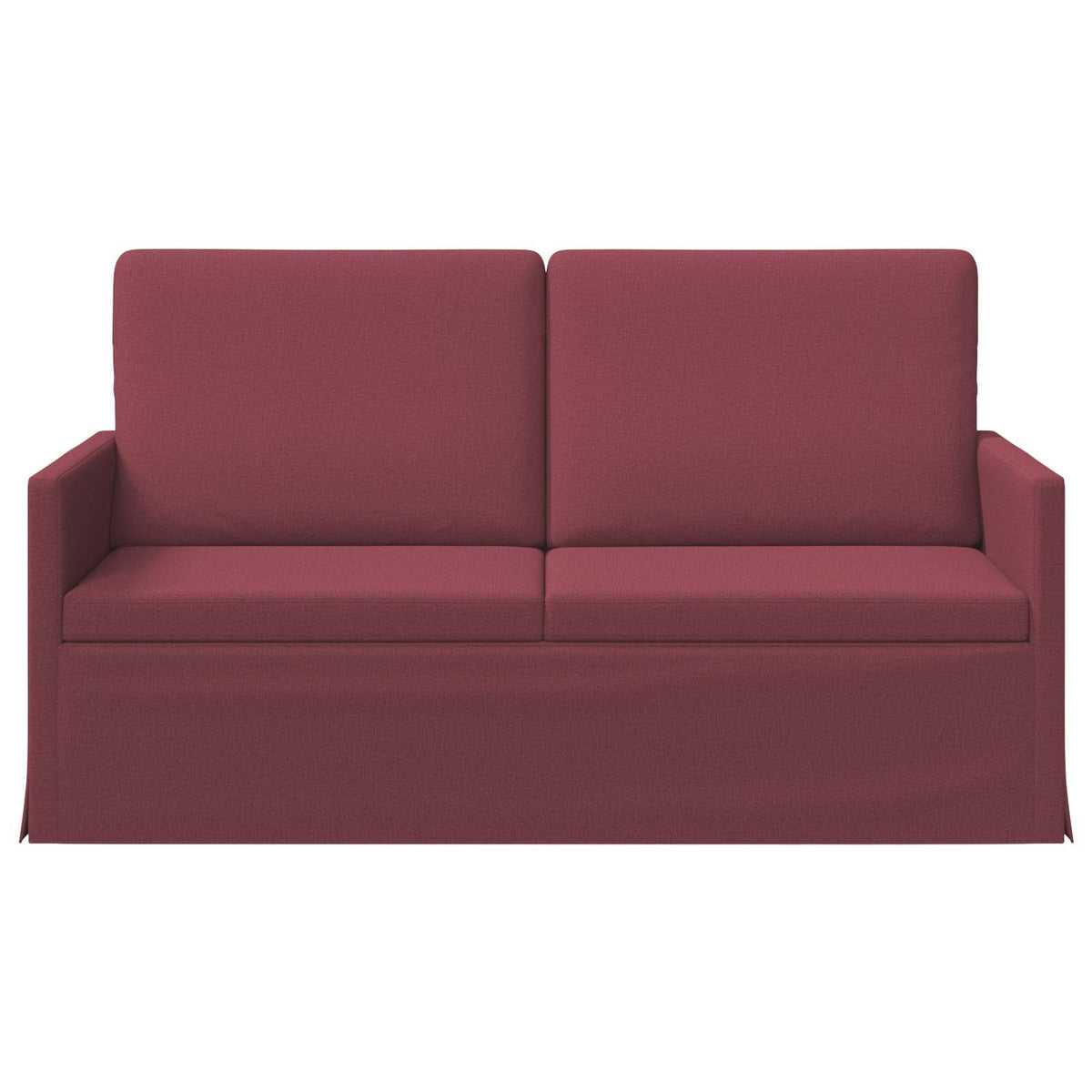 vidaXL Sofa dwuosobowa Czerwone wino 150 x 81 x 82 cm tkanina