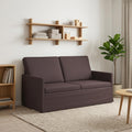 vidaXL Sofa dwuosobowa Ciemny brąz 150 x 81 x 82 cm tkanina