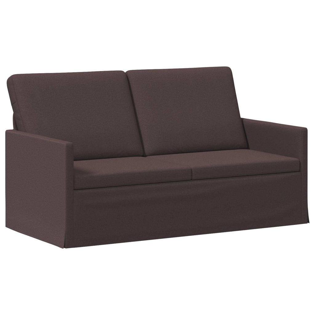 vidaXL Sofa dwuosobowa Ciemny brąz 150 x 81 x 82 cm tkanina