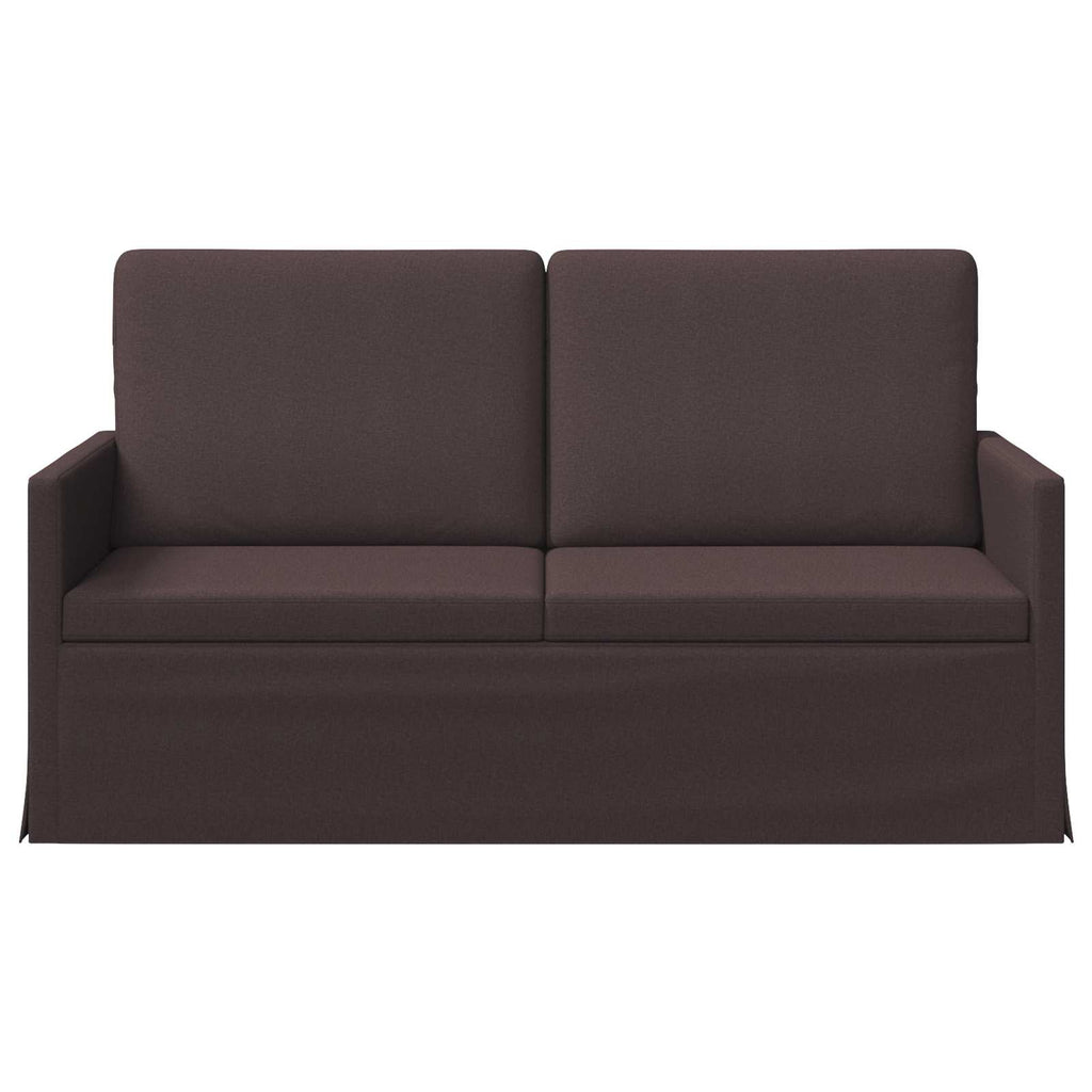 vidaXL Sofa dwuosobowa Ciemny brąz 150 x 81 x 82 cm tkanina