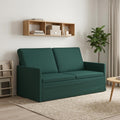 vidaXL Sofa dwuosobowa Ciemnozielony 150 x 81 x 82 cm tkanina