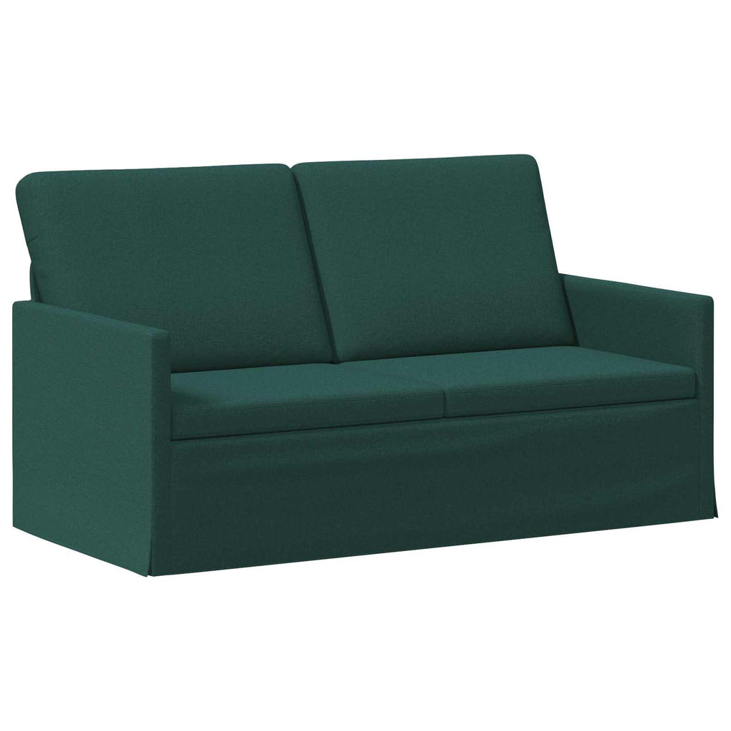 vidaXL Sofa dwuosobowa Ciemnozielony 150 x 81 x 82 cm tkanina