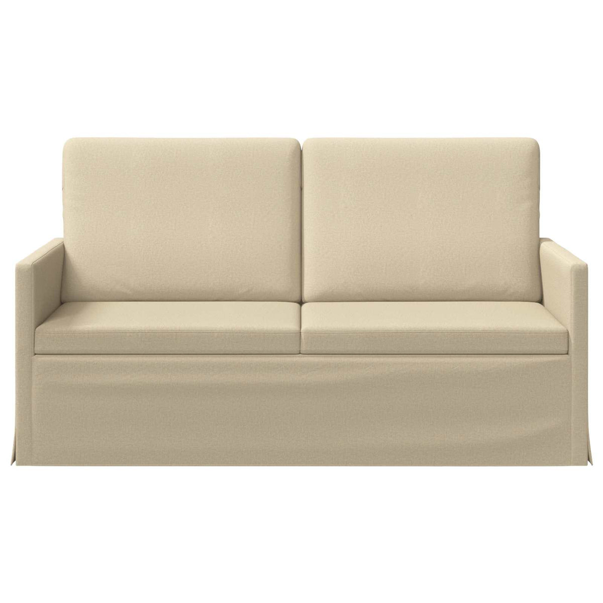 vidaXL Sofa dwuosobowa kremowy 150 x 81 x 82 cm tkanina