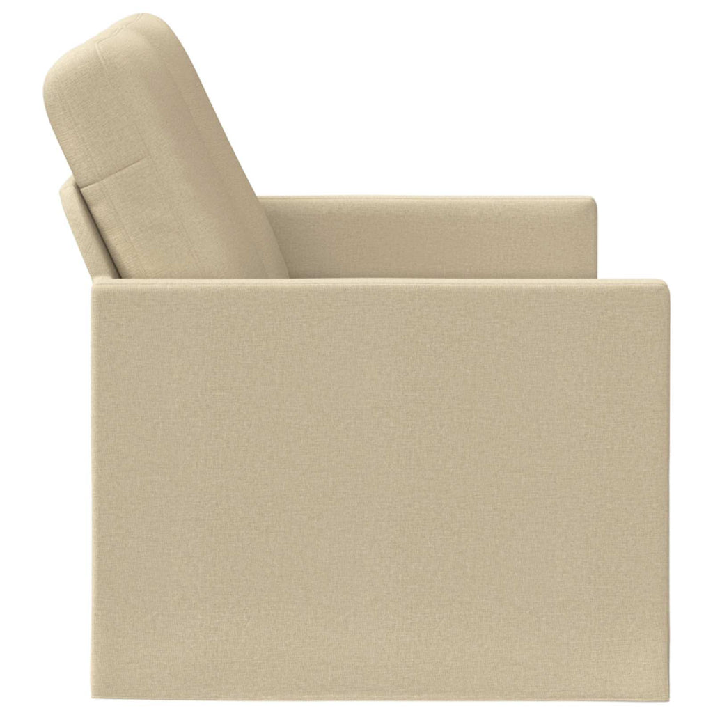 vidaXL Sofa dwuosobowa kremowy 150 x 81 x 82 cm tkanina