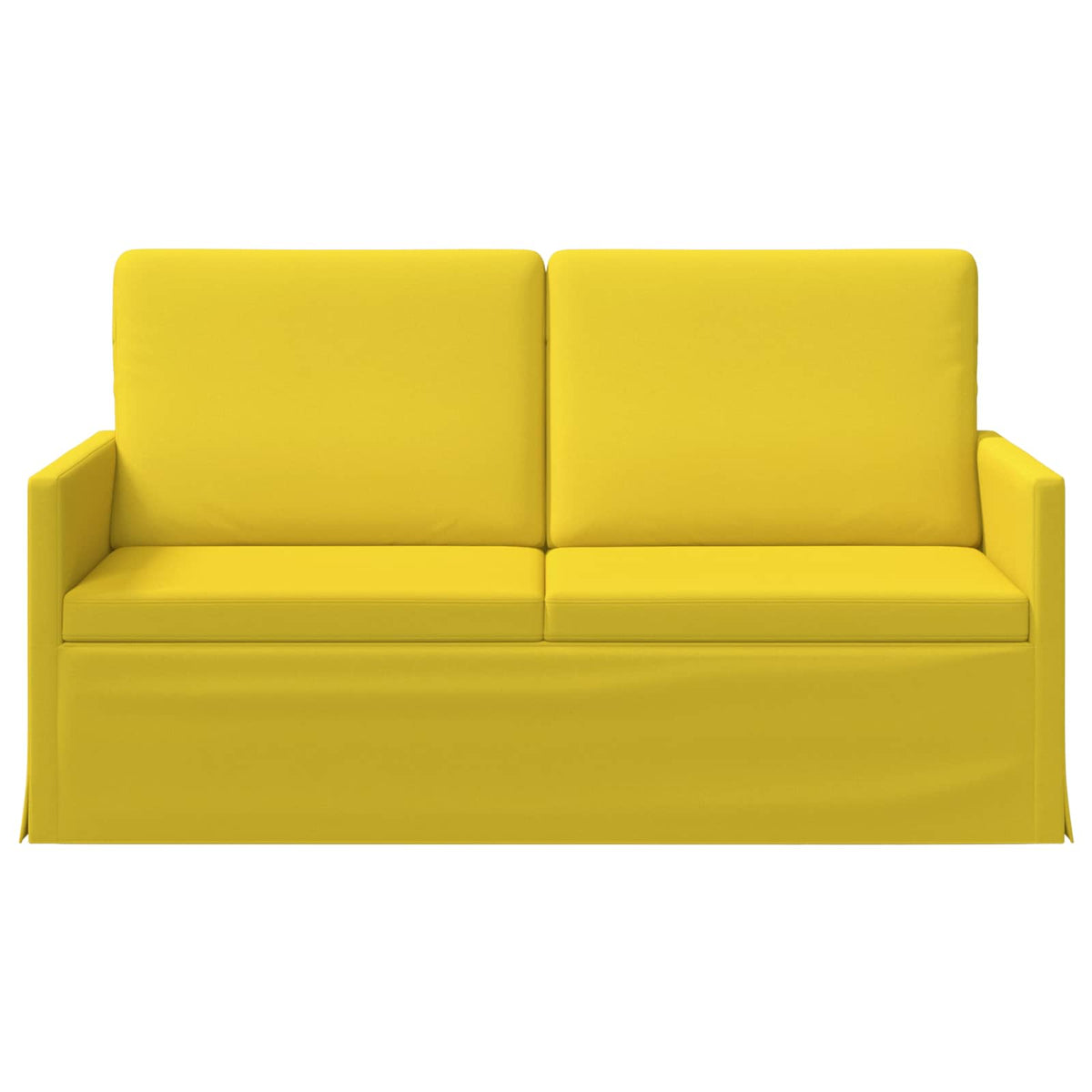vidaXL Sofa dwuosobowa Jasnożółty 150 x 81 x 82 cm tkanina