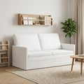vidaXL Sofa dwuosobowa Biały 150 x 81 x 82 cm tkanina