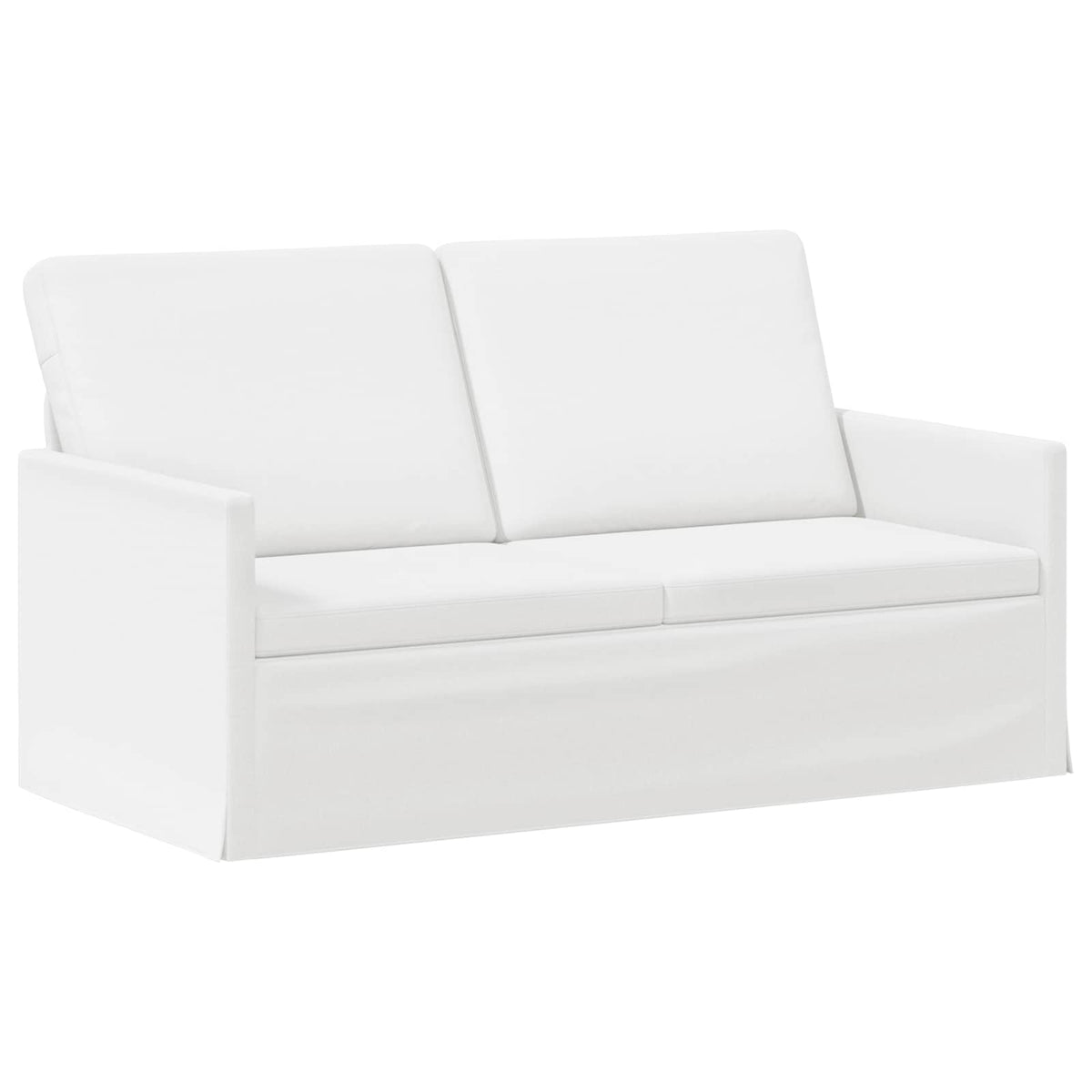 vidaXL Sofa dwuosobowa Biały 150 x 81 x 82 cm tkanina